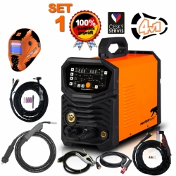 PANTERMAX® PanterWeld®4v1 200 multifunkční invertorová svářečka MIG/TIG/MMA/PLAZMA SET1