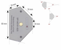 Magnet úhlový Spartus nosnost 11kg